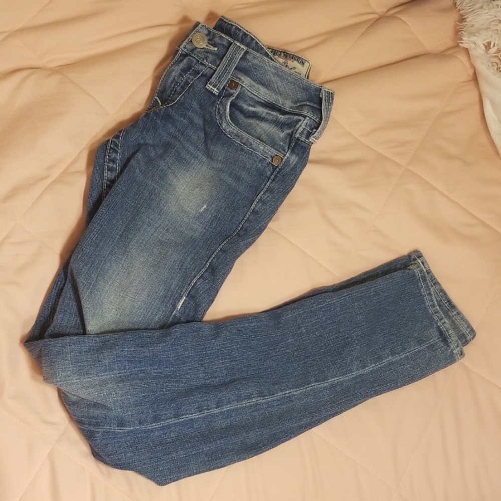 True Religion lightly distressed Julie Jeans